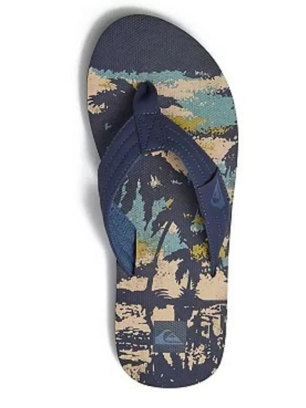 Quiksilver EVA Cushioned  Slip on Flip Flop Sandals for Men, Navy Sunset